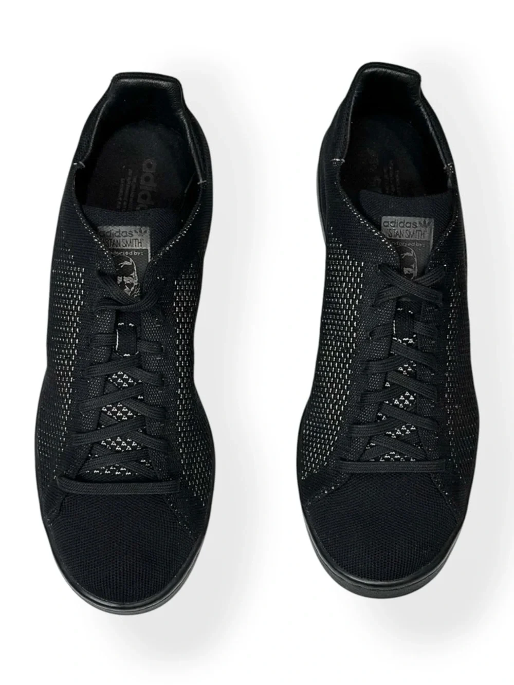 ADIDAS Stan Smith Primeknit Shoes, Black, US12 (Men’s)